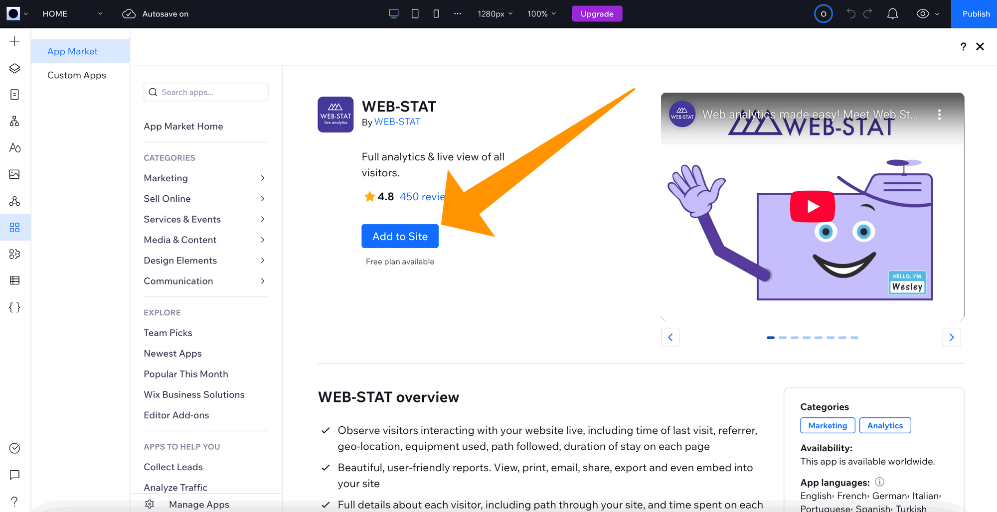 Add Web-Stat 3