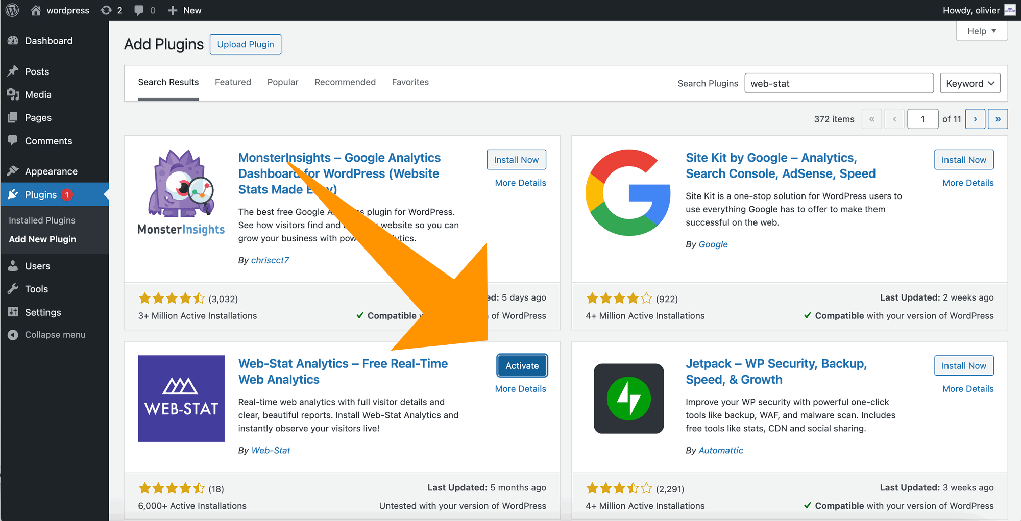 Add Web-Stat 3